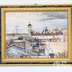 Картина «Санкт-Петербург. Дождь. Вид на Владимирский собор»